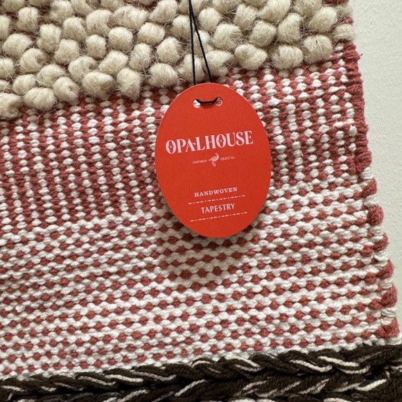 Opalhouse x Target wool woven tapestry wall decor hanging boho eclectic fringe - Picture 2 of 9